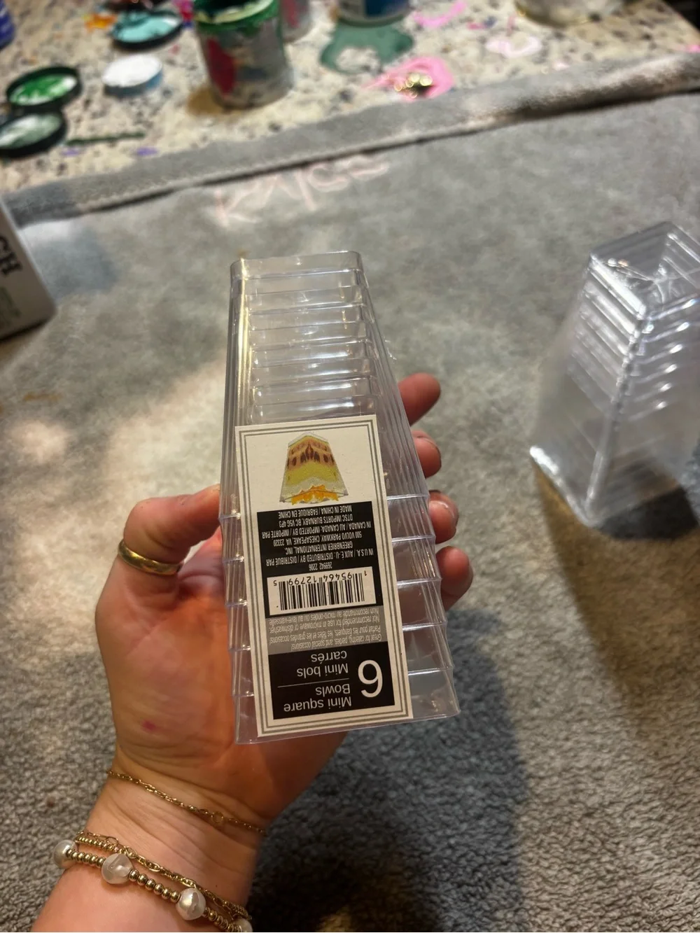 Clear Plastic plant Display Stands - Set